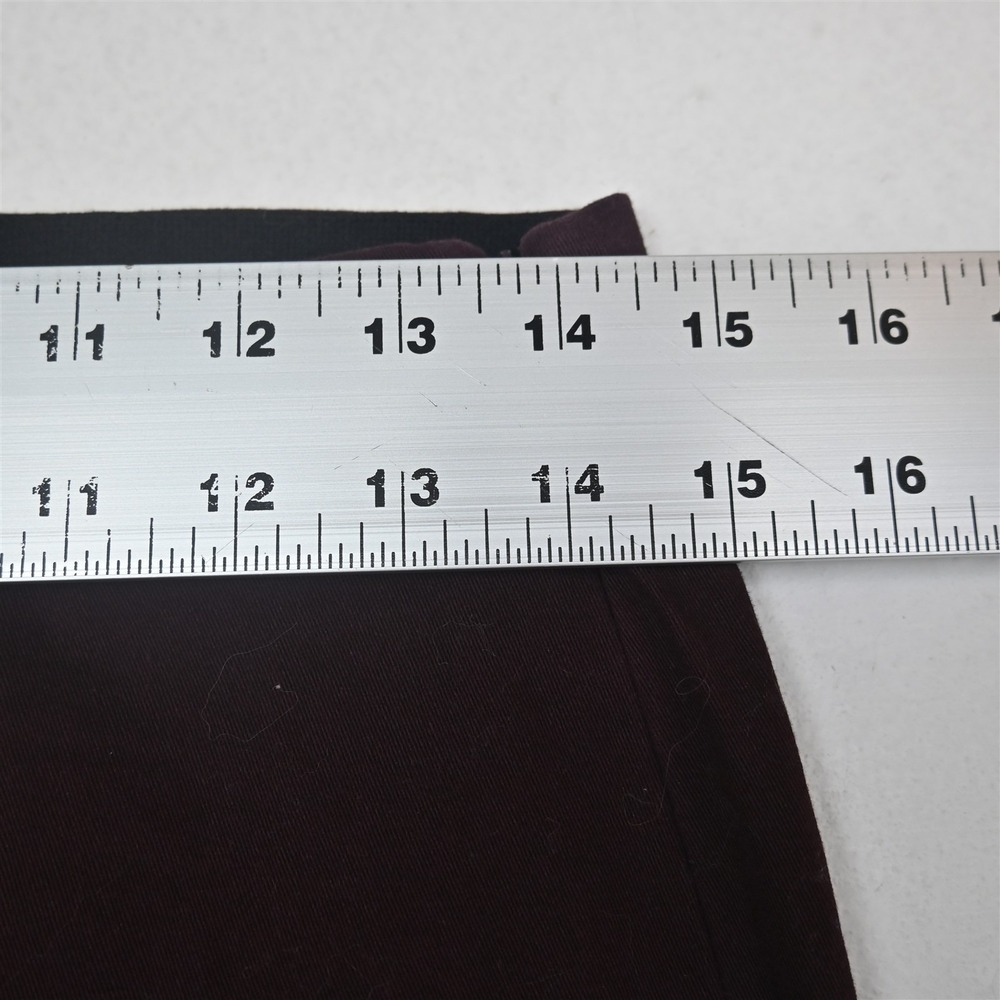 Old Navy 8 Maroon Red Stretch Side Zip Skinny Dress Womens Pants - Picture 2 of 9